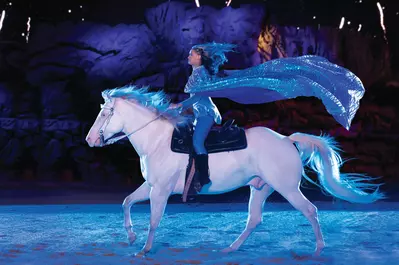 girl on horse at Dolly Parton's Stampede