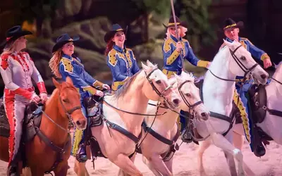 Trick Riders at Dolly Parton_s Stampede