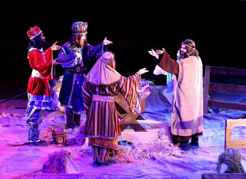 three wisemen at Christmas show in Branson
