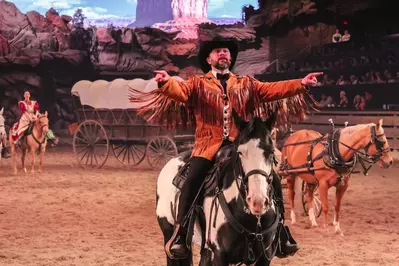 trick rider at Dolly Parton's Stampede