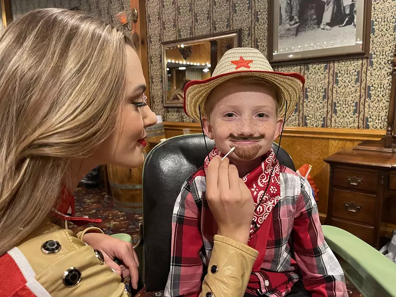 boy during Stampede makeover
